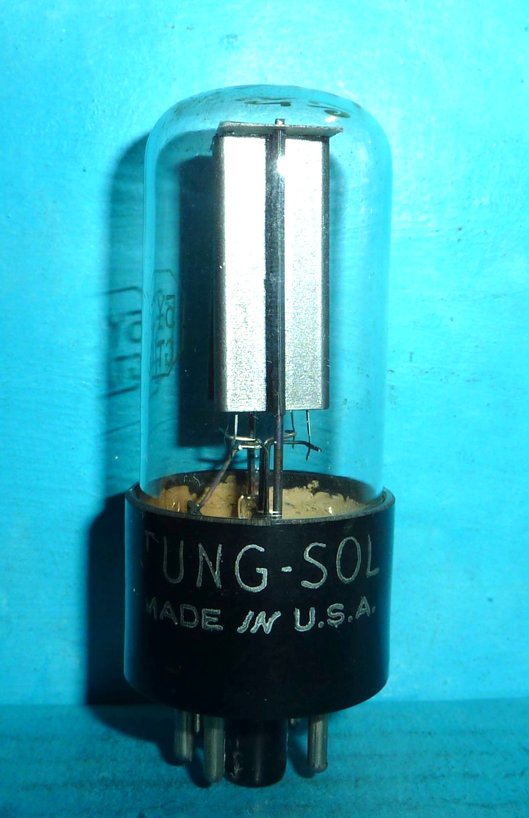 Tung-Sol JAN-CTL 5Y3GT/G VT-197A Rectifier Tube Blk Plate Vertical D Get Tested-