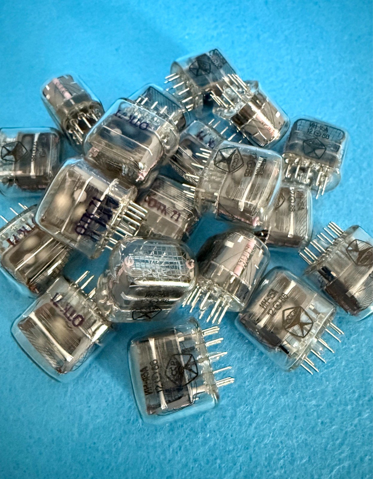 IN-15A IN-15 Nixie Indicator Tube – Lot of 38 SAME DATE