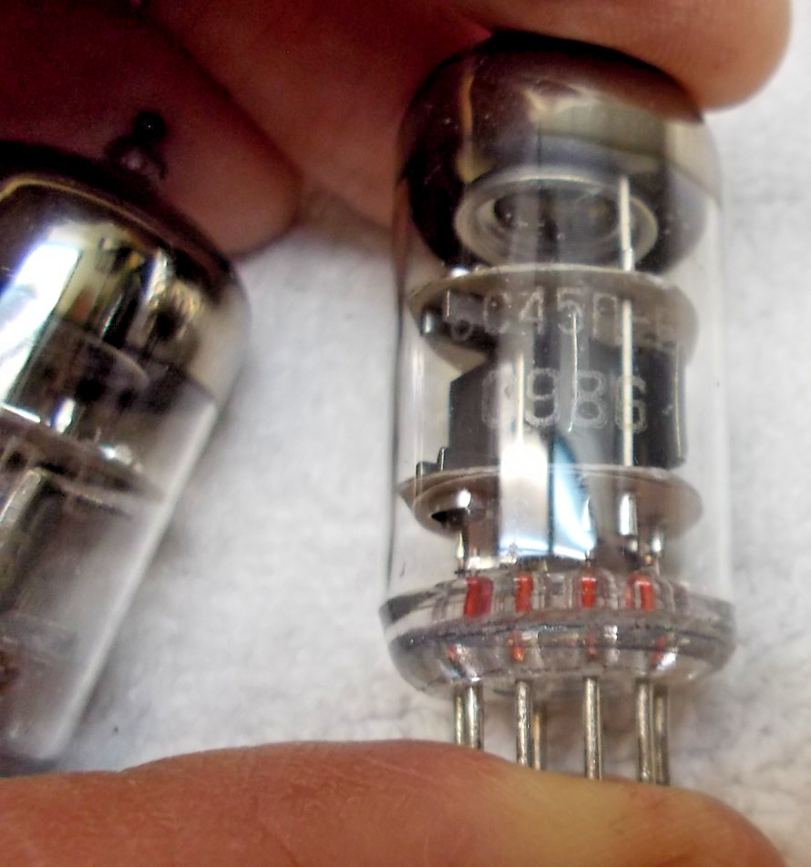 6C45PI E Tube Pair NOS Unused with sockets