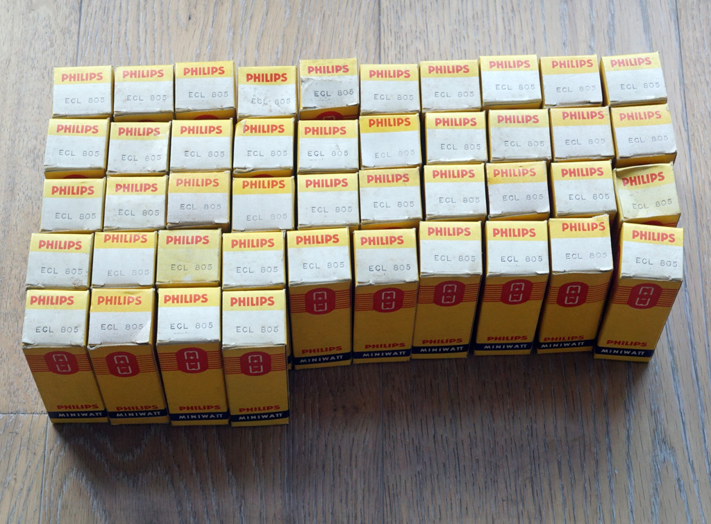 ONE ECL805 PHILIPS NOS ITALY Tube Röhre Valvula Valve Lampe TSF Valvola 진공관 真空管
