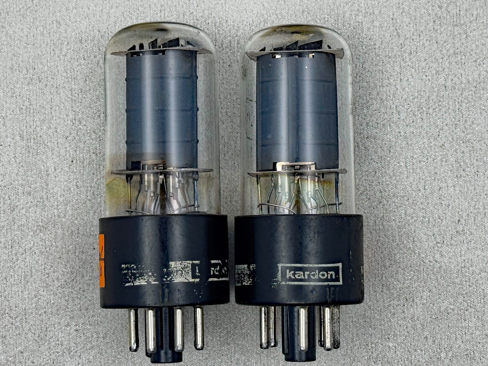 (2) GE Harman/Kardon 7408 Power Tubes Made In Italy Dual Ring Getters Strong