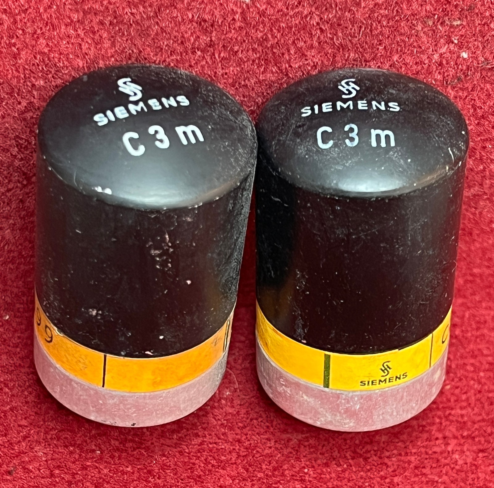 Matched Pair C3m SIEMENS Vacuum Pentode Audio Tubes NOS Test 100%
