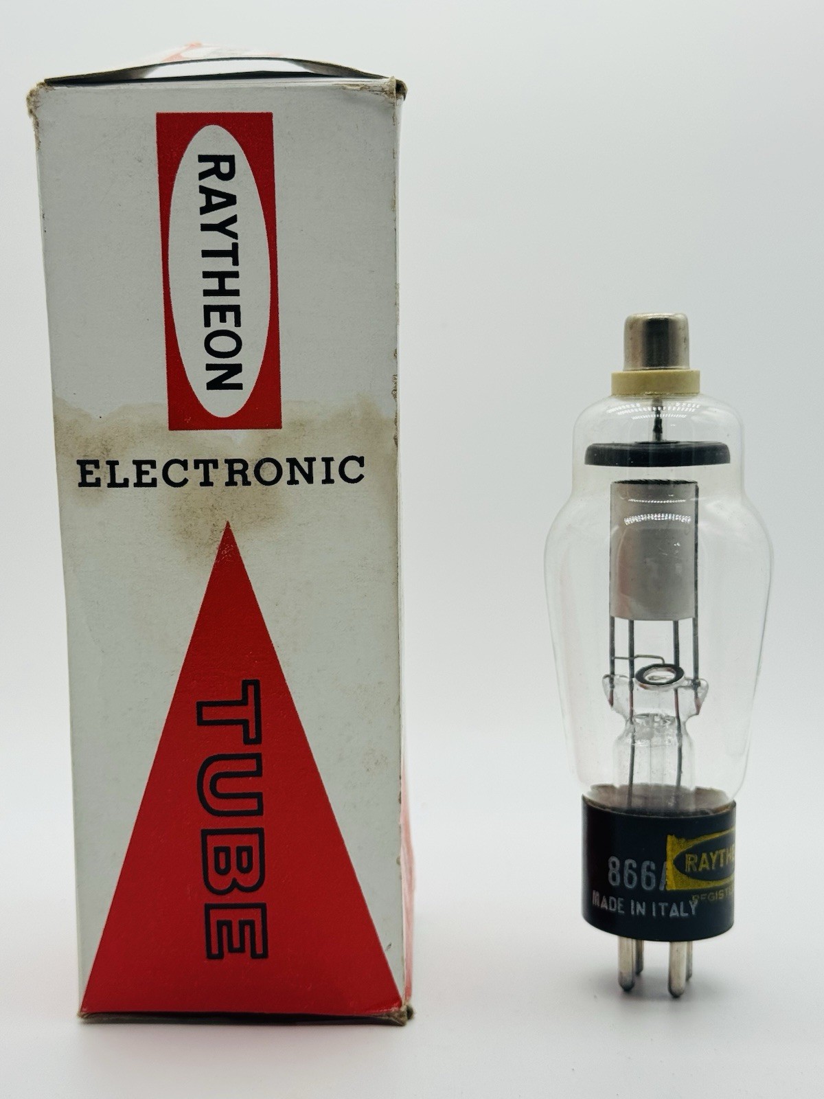 Vintage Raytheon RK-866A Vacuum Tube Electron Untested ITALY E5