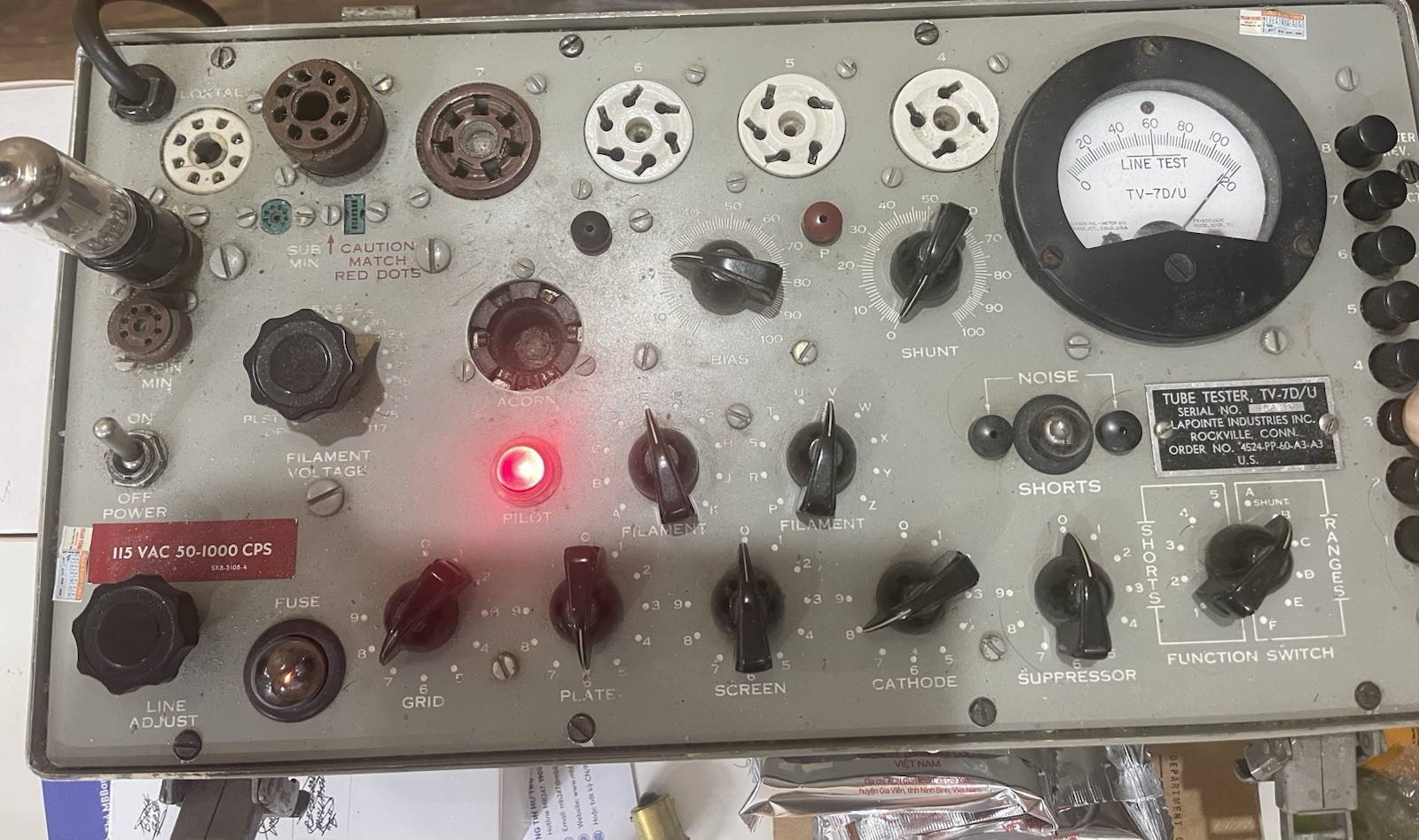Telefunken ECC82 12AU7 Diamond Bottom Smooth Plate Tested NOS NIB Matched