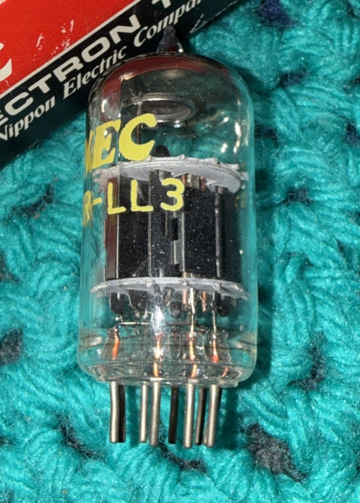 1x Vintage NOS NEC Nippon (WE Japan) 12R-LL3 12RLL3 /Rare 1960s /12AV7 /ECC802