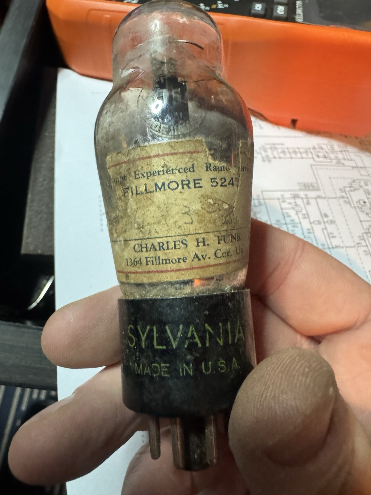Vintage Sylvania 6J5G Vacuum Tube 1930’s