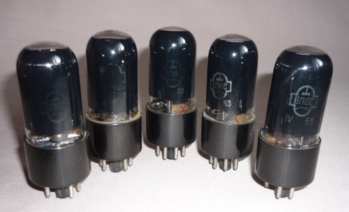 5pcs. 6P6S (6P6C) = 6V6GT ~ 6P6P Beam Power Tube NEW. Reflektor 1963