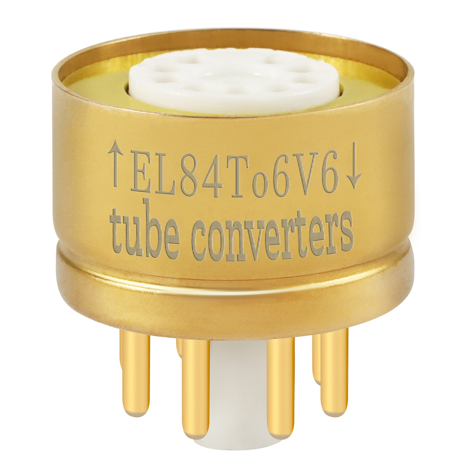 Amptata EL84 6BQ5 6P14 to 6V6 Vacuum Tube Adapter Socket Converter Pre Amplifier