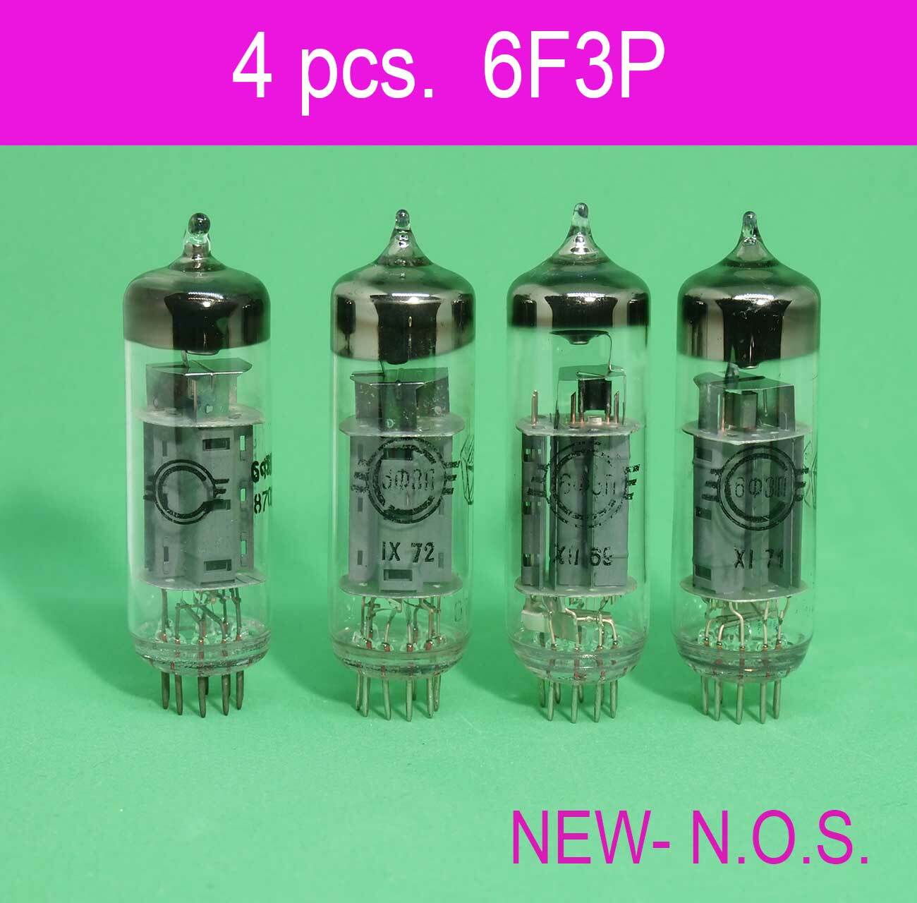4 pcs. IN LOT x 6F3P ~ ECL82 ~ 6BM8 USSR Vintage Tubes = DDP