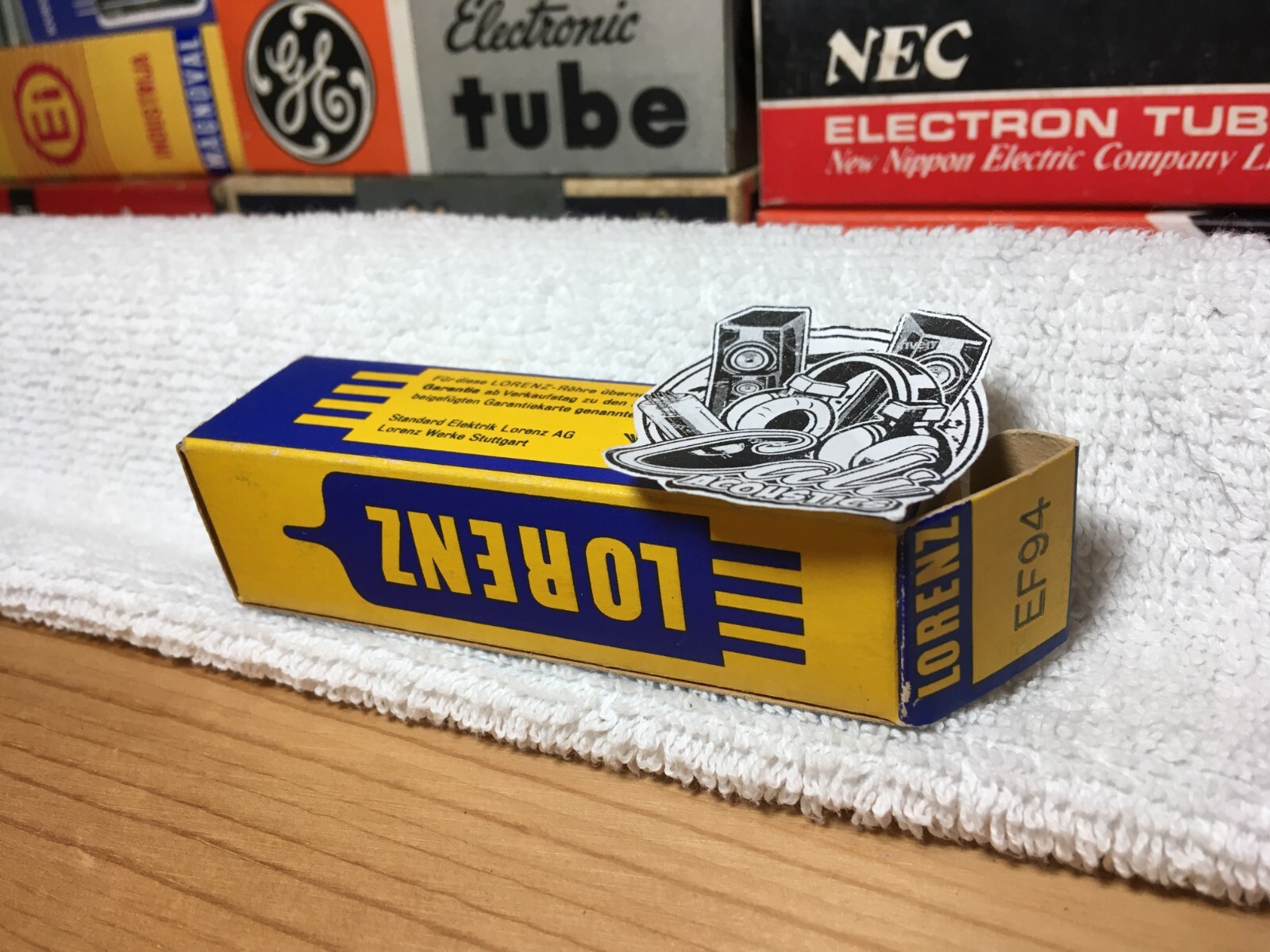 1x NOS 6AU6 Lorenz Stuttgart EF94 ~ Mic SonyC800G C37 Altec 21 StamAudioMK 6Ж4П