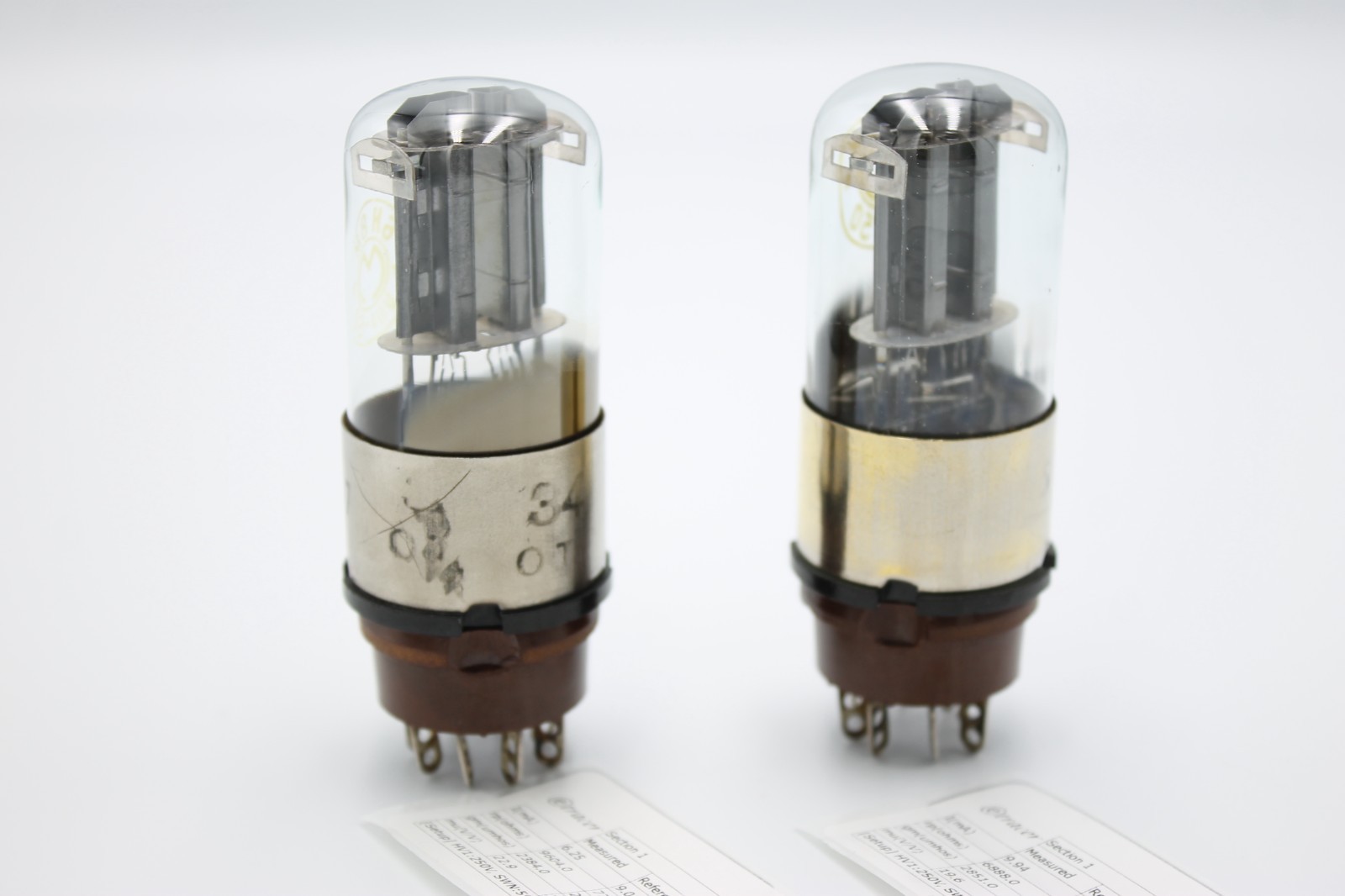 RARE Matched Pair 6N8M/6N8S/6SN7/1578/ECC32.MELZ.Etracer Tested.VIII,III-1950′.