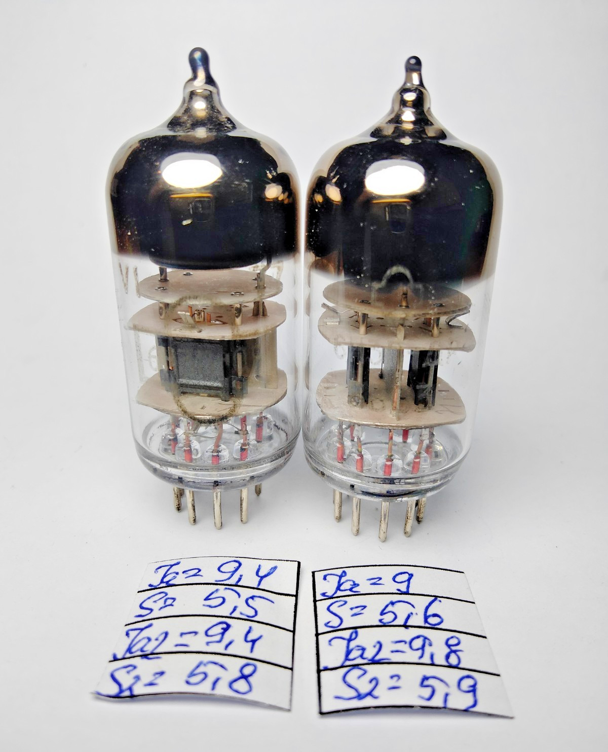 2 pcs NEW 6N3P-DR/ 6CC42/ ECC42 Matched Pair Reflector tubes