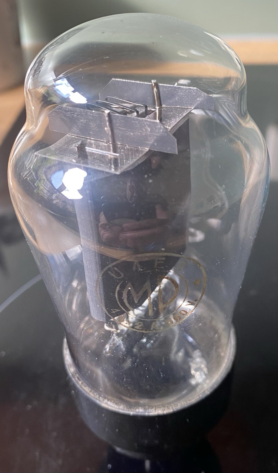 Rare MP Pedersen U4E8 Direct heated power triode = F410 Tube, Lampe, Röhre