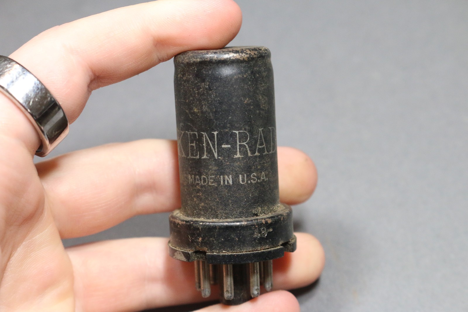 Vintage Ken-Rad 6SJ7 Tube VT-116 5693 Metal Preamp Audio Pentode Military Tested
