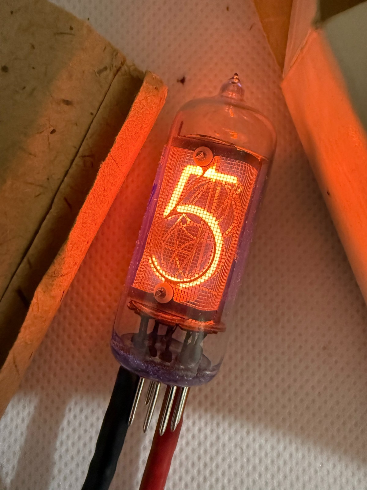 1x IN-8 MELZ Fine Grid (IN8 IN-8-2 IN14 ) NIXIE TUBE CLOCK (NEW OTK TESTED BOX)