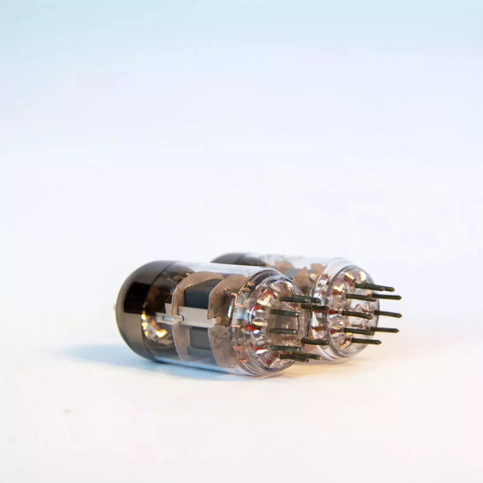 6N23P MATCHED PAIR. REFLECTOR TUBES. BIG SHIELD. NOS/ ECC88 6922.