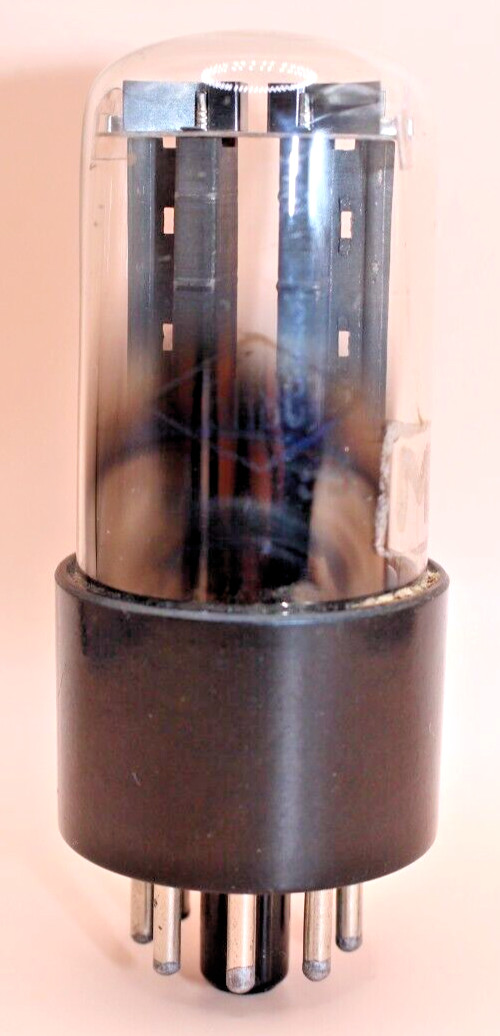 1x 6N8S Ribbed Anode / FOTON 50s / 1578 / 6SN7 / USSR / Double Triode / Tested