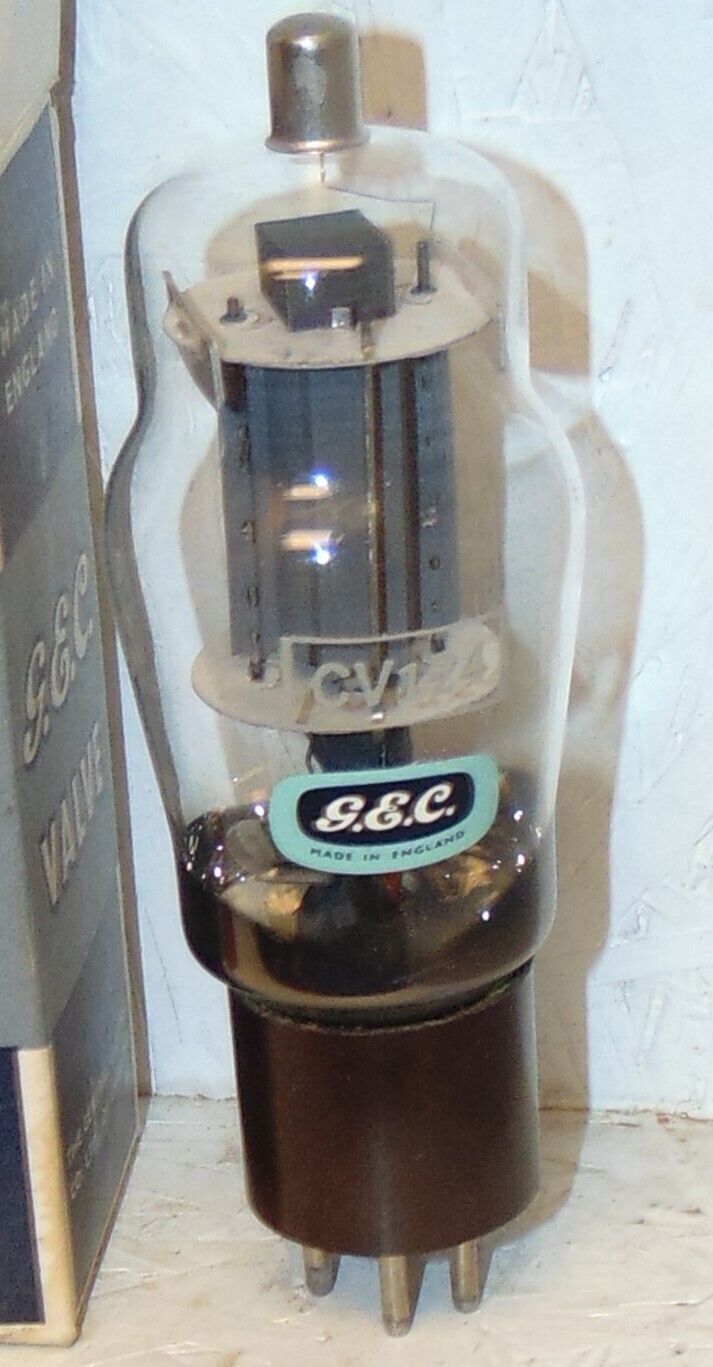 VERY RARE 807 TUBE NOS GEC BRITISH QE06/50 CV124 BAKELITE BASE 2 PAN GETTERS NEW