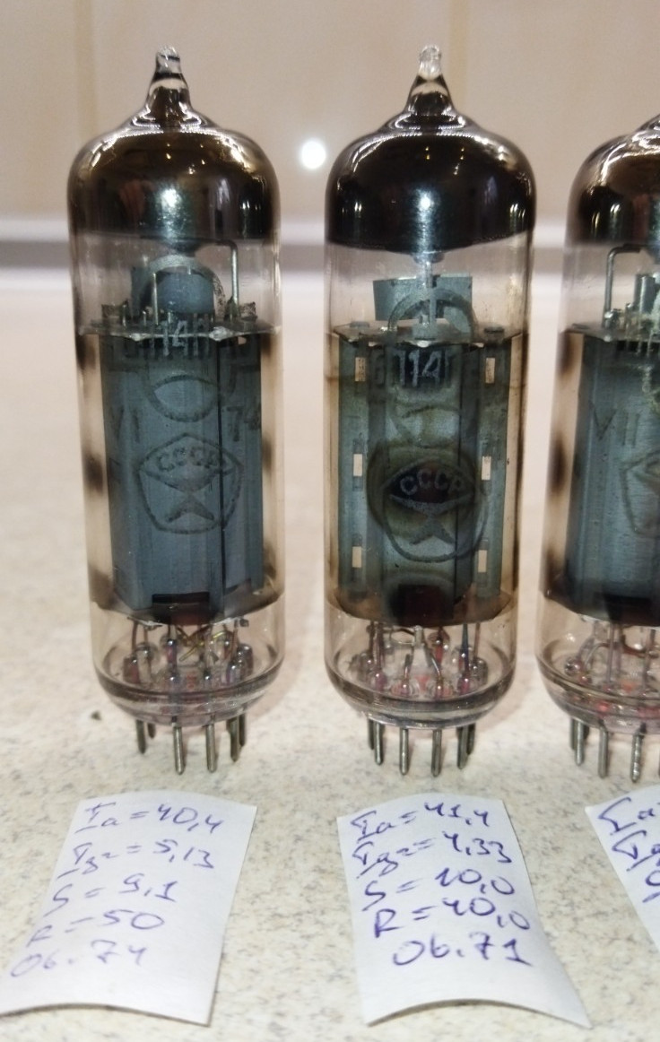 6P14P-K REFLECTOR 197x year x4 40…44mA ( EL84 6П14П ) Vacuum Pentode tubes