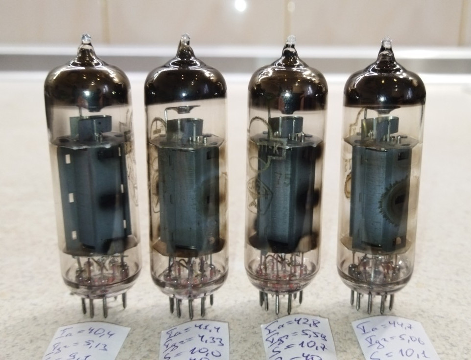 6P14P-K REFLECTOR 197x year x4 40…44mA ( EL84 6П14П ) Vacuum Pentode tubes