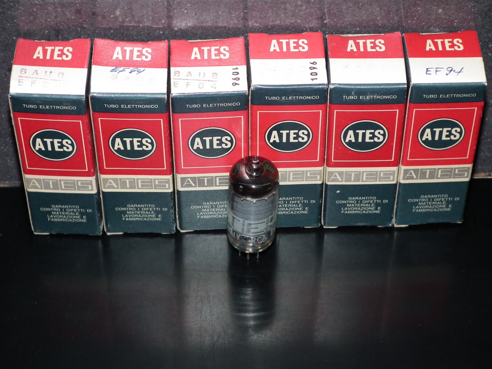 NOS NIB EF94 6AU6 ATES Italy RCA Low Noise tested for microphonic Sony
