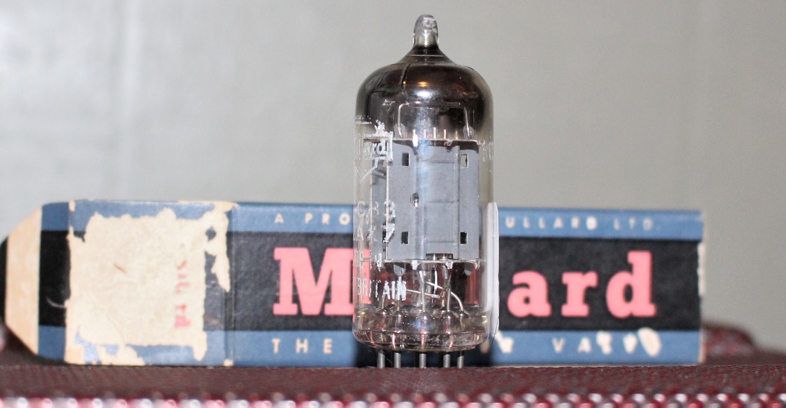 MULLARD ECC83 BLACKBURN 12AX7 MC1 LONG PLATE TIGHT BAL TEST NOS VINTAGE 1957