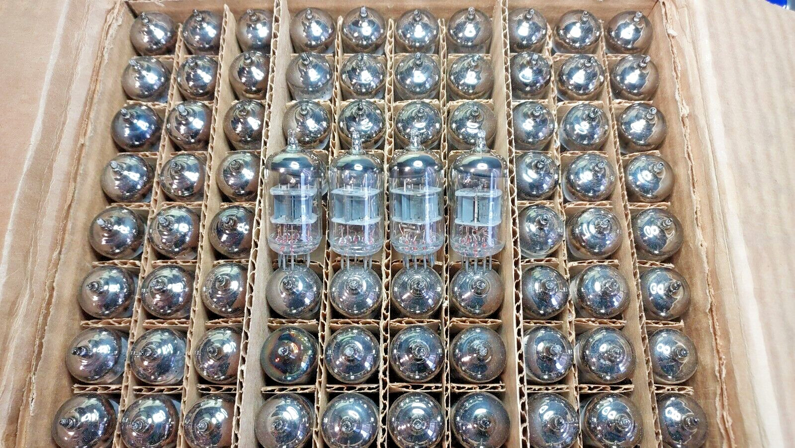 US Stock! 4x 6N1P / 6N1 Voskhod Same Date NEW double triode tubes