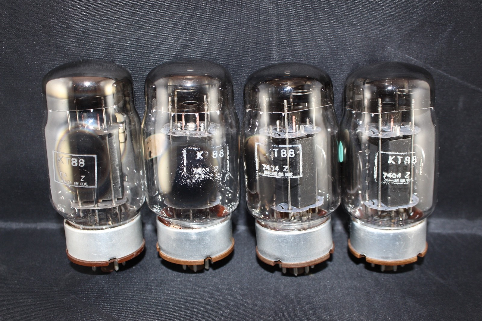 4 MINTY MATCHED Quad GEC Genalex KT88 SUPER 6550 Amplitrex TEST STRONG 92%+ NEW