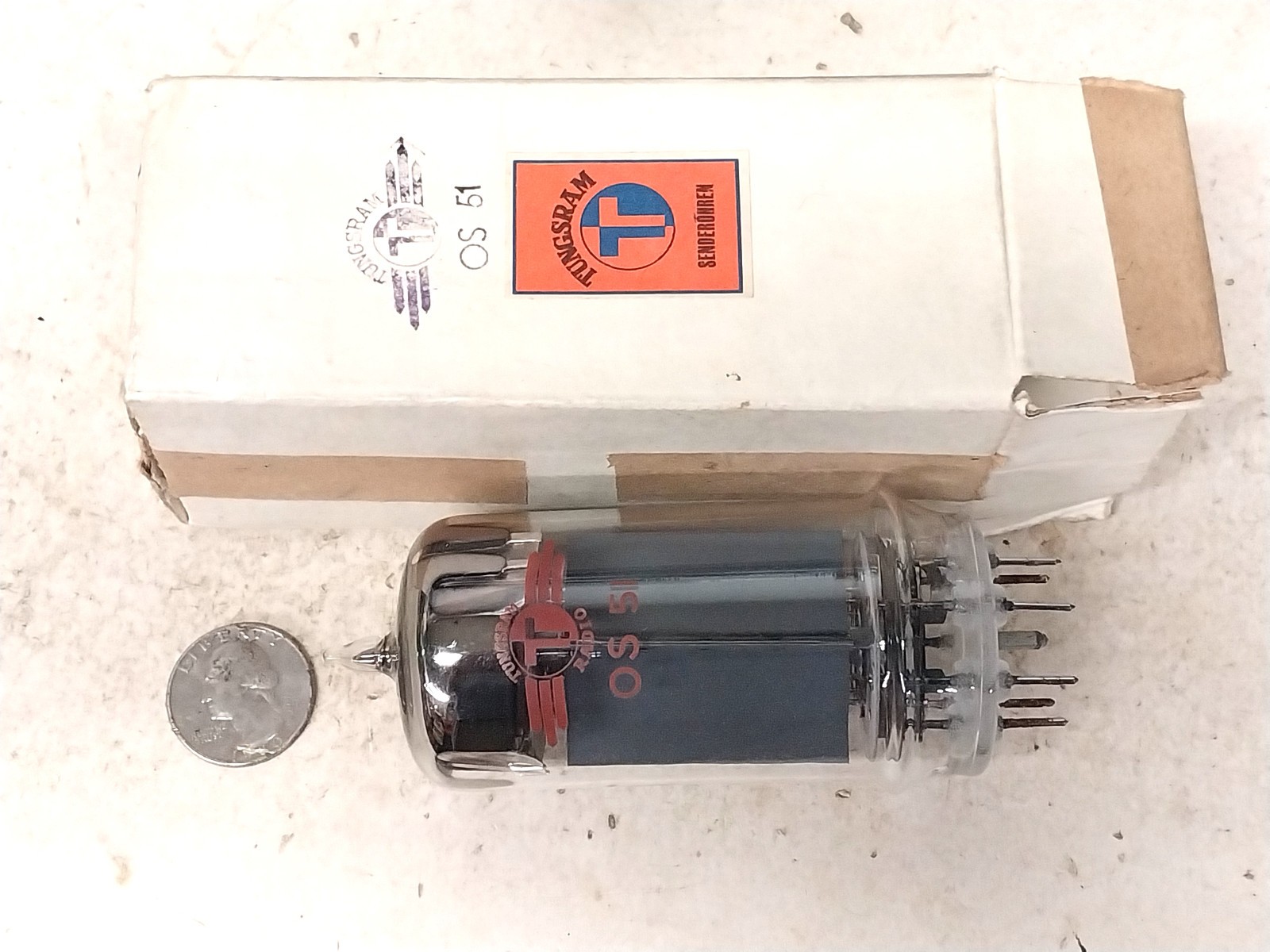 New Unused Tungsram OS51 / Old Vintage Ham Radio Transmitter Tube Power Amp