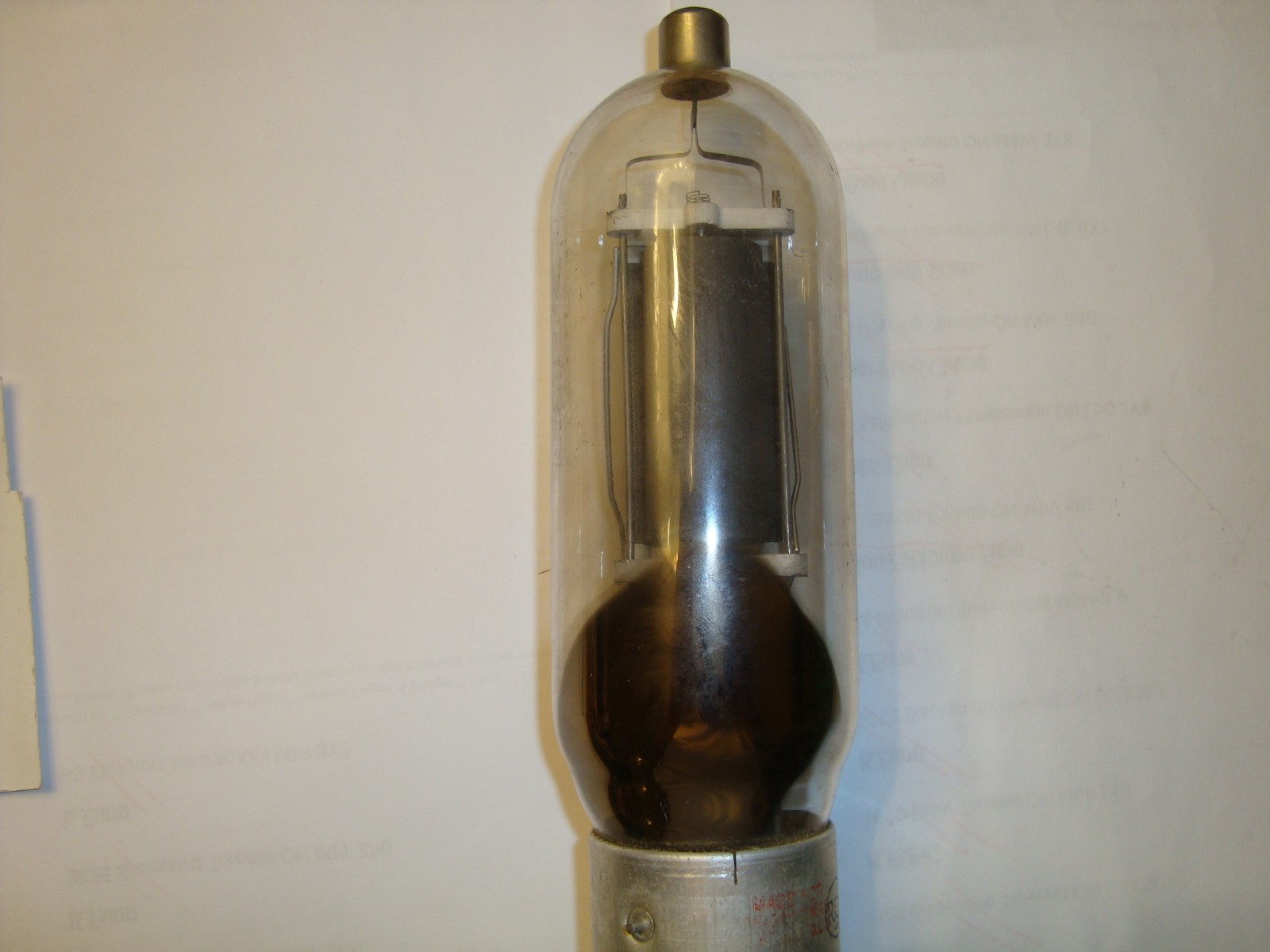 One Type 805 Tube, RCA-Radiotron, Filaments Good