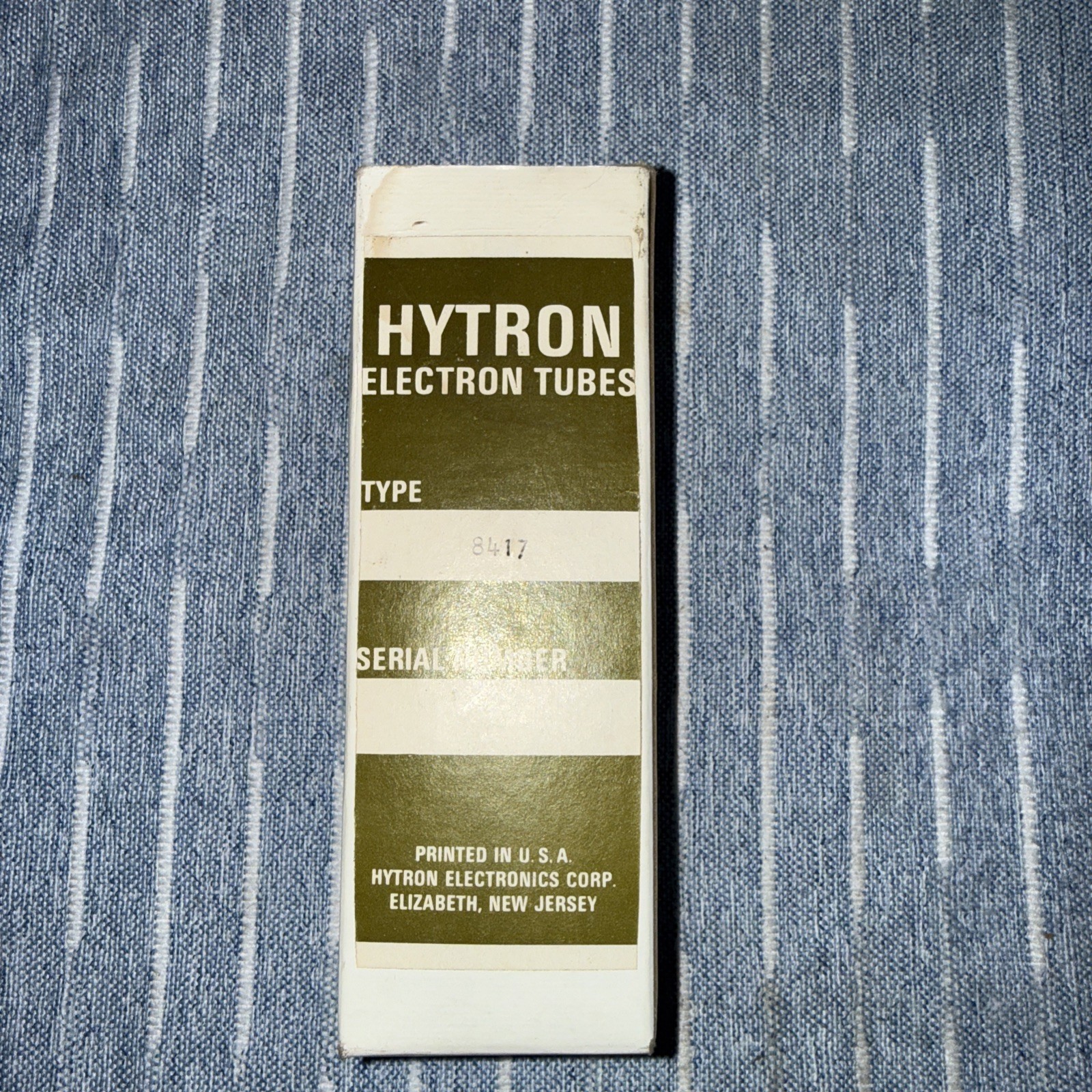 Hytron Electron Tube 8417 Radio Tube Untested in original box