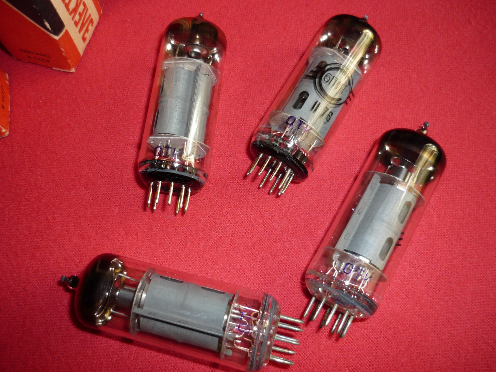 4pcs. 6P1P / 6П1П ~ 6P1 China, 6BW6 mini Beam Power Pentode NEW. Svetlana 1976
