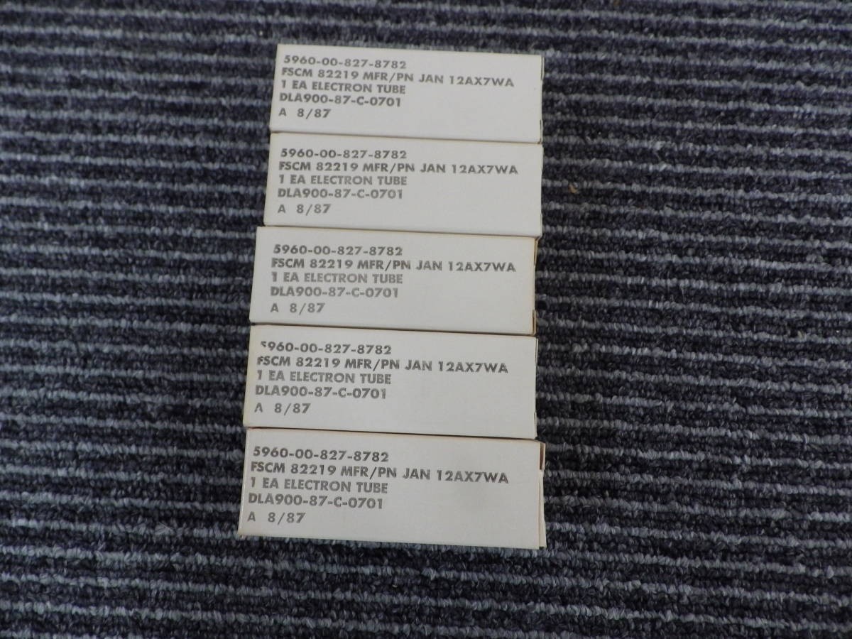 Philips ECG 12AX7WA Vacuum Tubes 5pcs Used Audio Amplifier Tubes