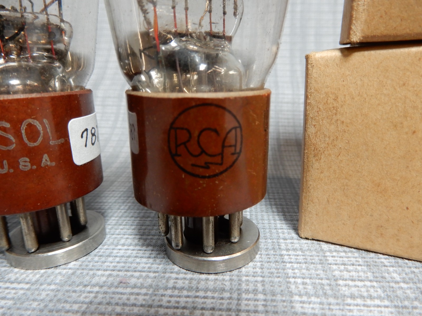 Tung-Sol (3) & RCA 1626 Vacuum Tubes Amplitrex Tested 90% 85% 78% & 90% Gm