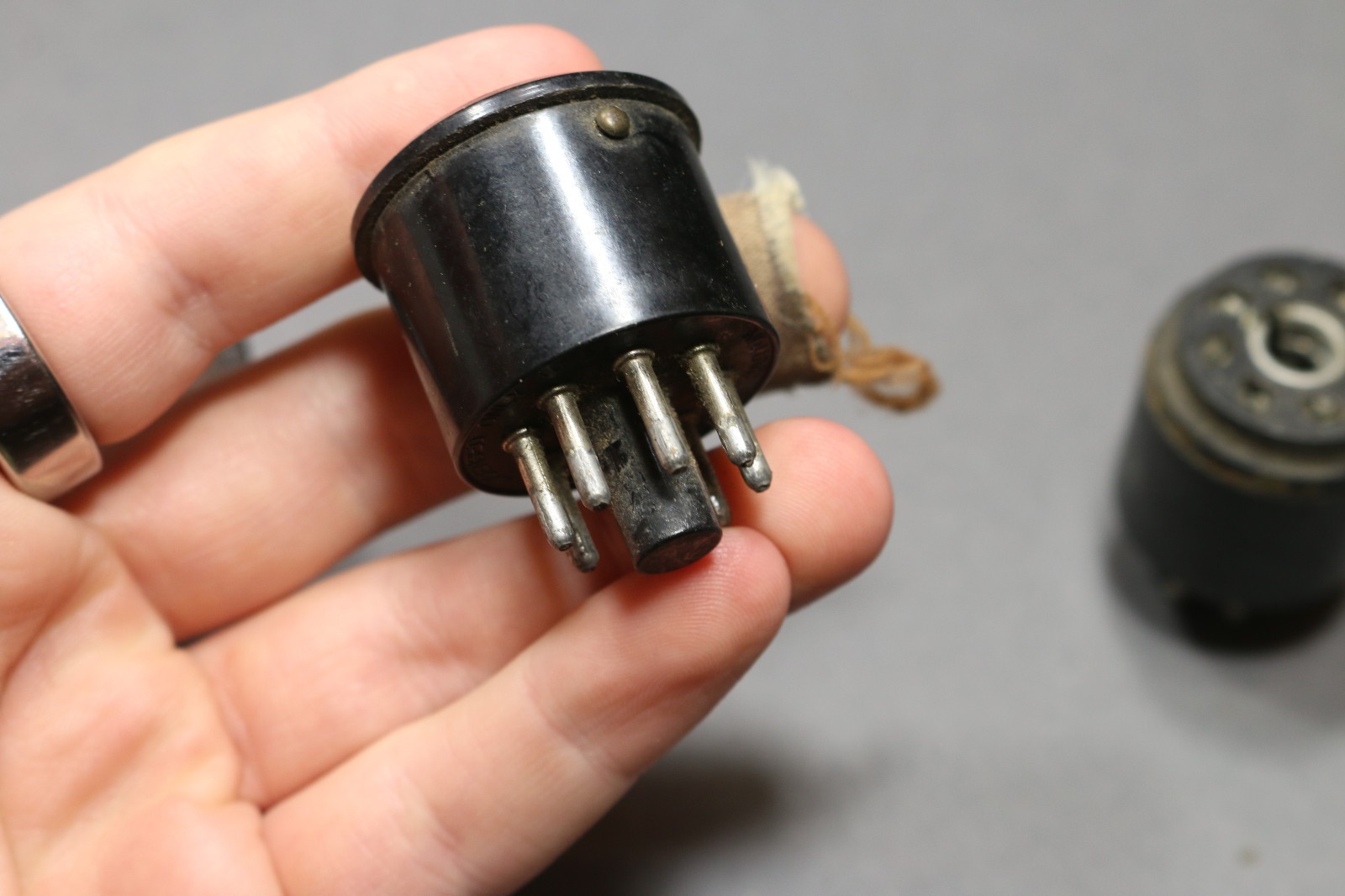 Lot of 3 Octal Vacuum Tube Socket Adapters Converters 7 pin 4 pin Plug-In