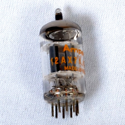 Amperex 12AX7 Vacuum Tube – Made in Holland – Orange Label – Tests Good