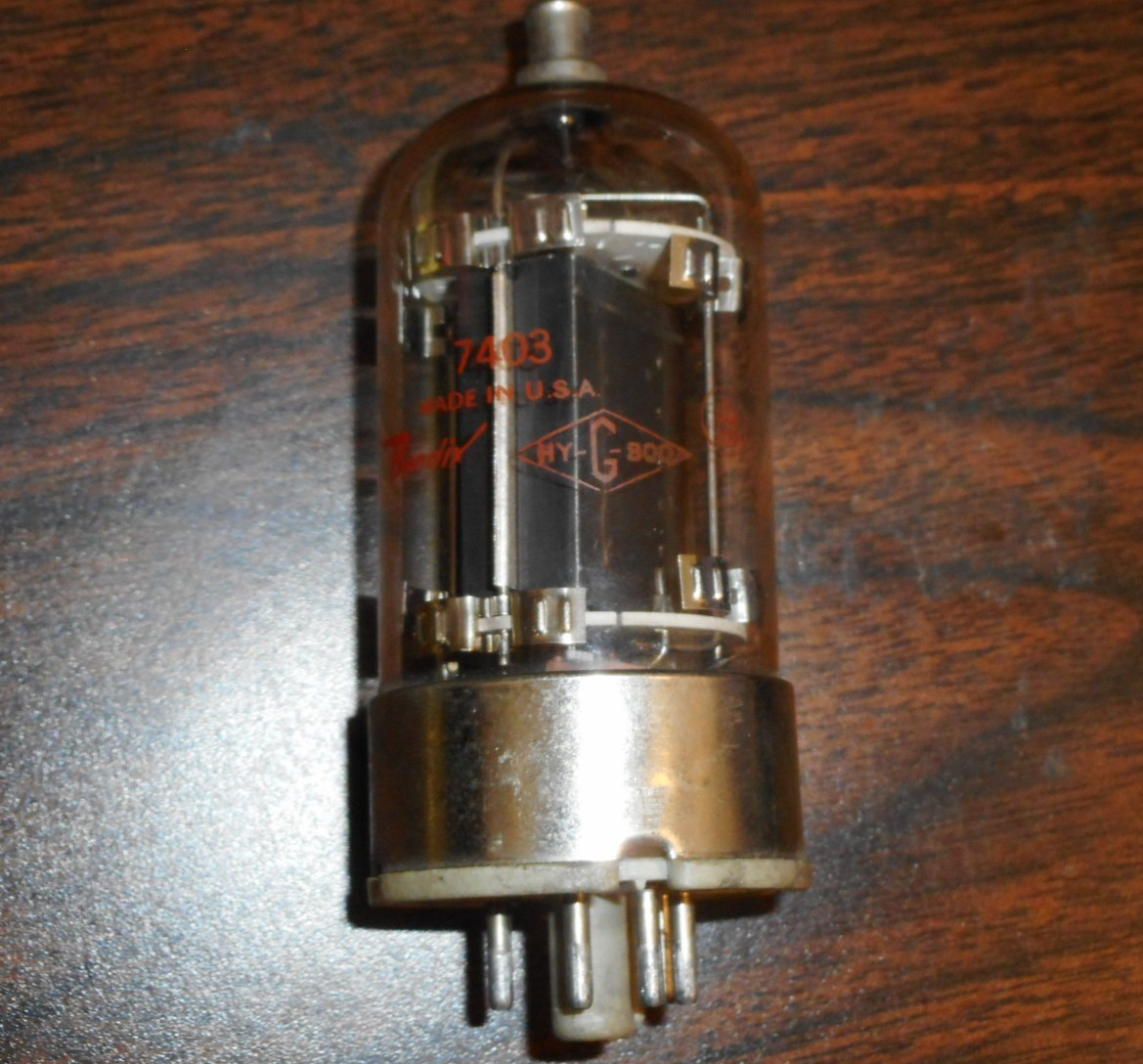 BENDIX 7403 Beam Tetrode Tube not tested (2.5Amp Filament)