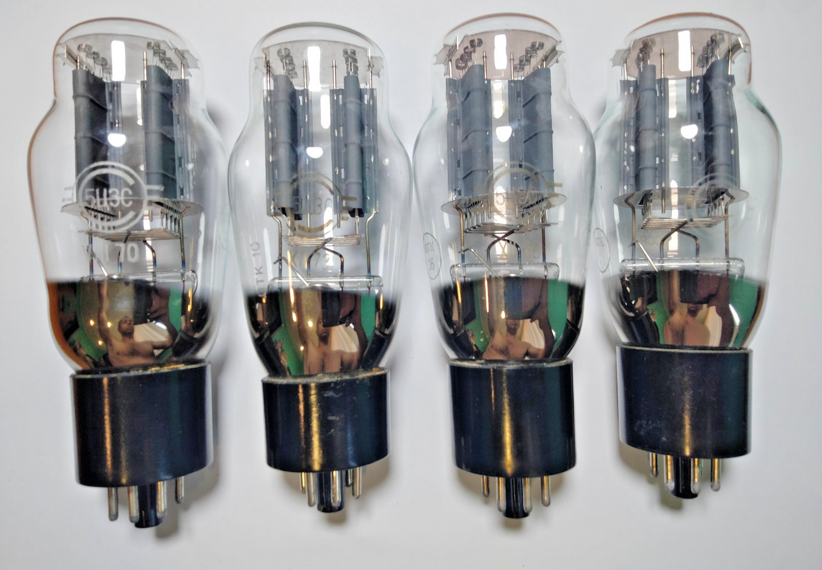 4 pcs 5C3S/5U4G SVETLANA Rectifier Tubes Gray Anode