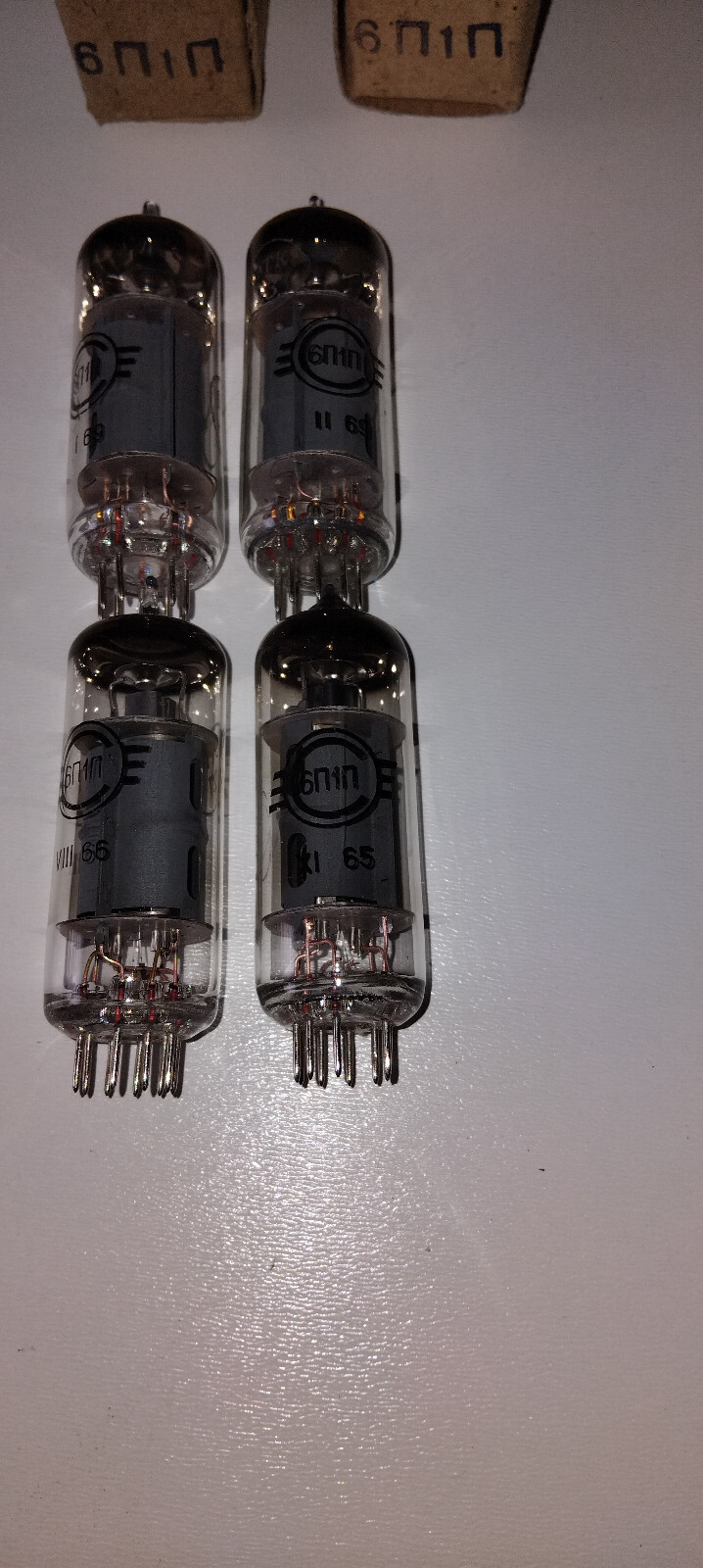 4pcs 6P1P =6AQ5=EL90 Matched Quad Output Pentode Svetlana NEW tested L1-3