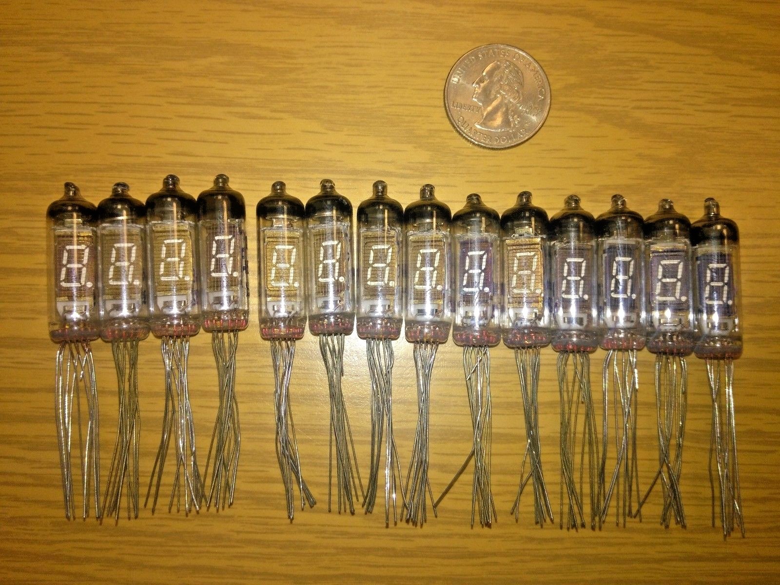 6pcs IV-3A IV3A VFD 7-segment indicator tube. Fast shipping. USA Seller!
