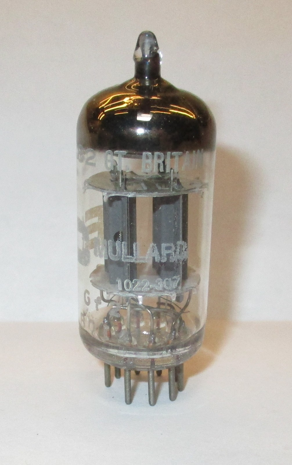 IEC Mullard 12AU7A Tube GR. Britian Blackburn B014 D-Getter Tested Good One Tube