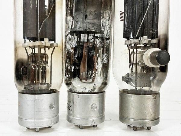 Amperex RCA 805 872A 810 Vacuum Tubes 3pcs Set Mixed Vintage Antique