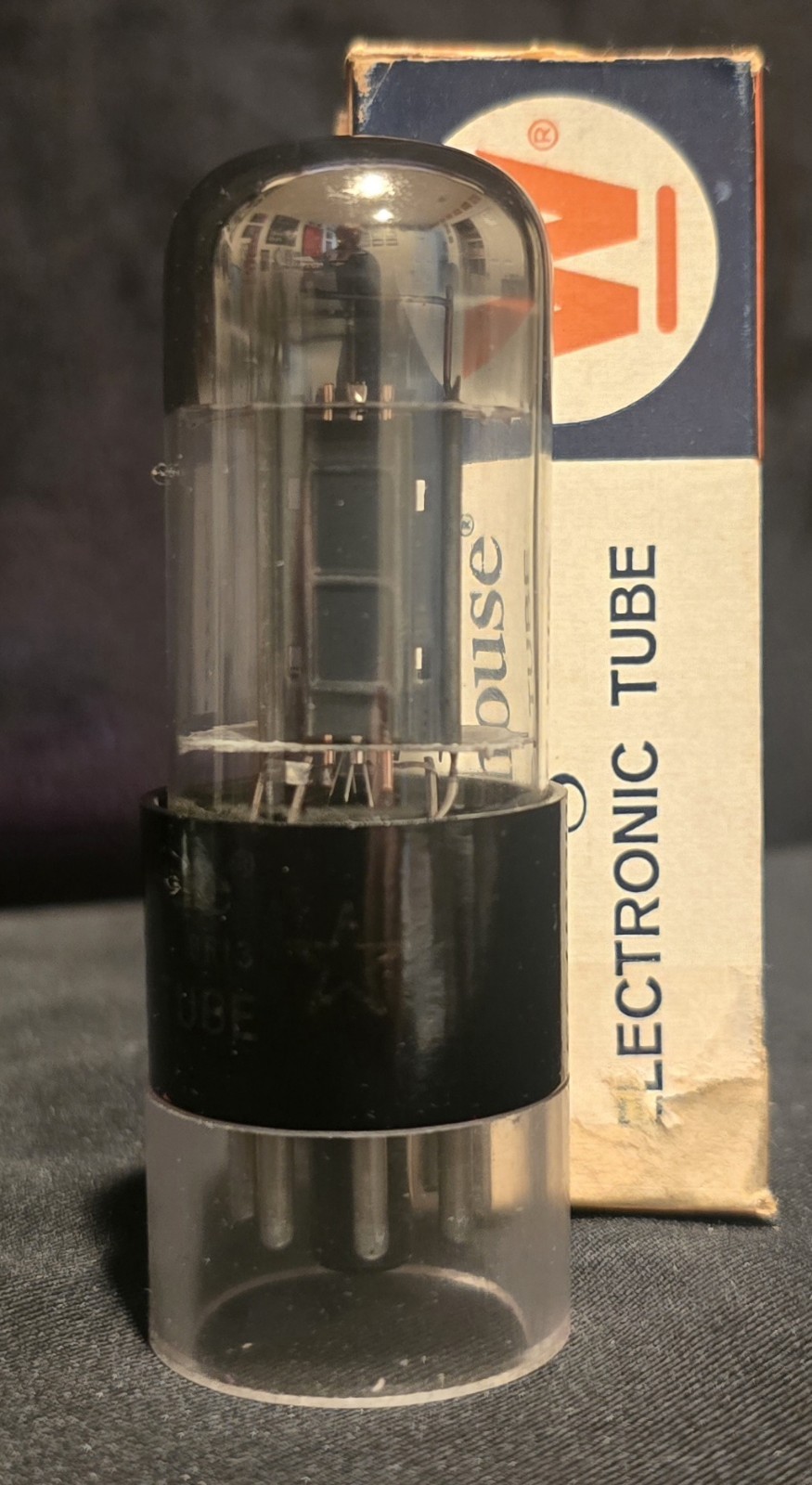 WESTINGHOUSE 6SN7 GT TUBE 1960s LEGENDARY CHROME DOME GOLD LABEL BAD BOY NIB