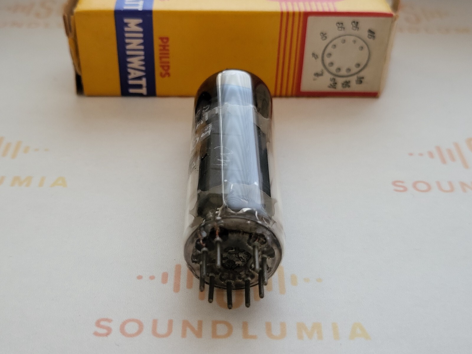 1x Philips Miniwatt EL84 6BQ5 D-getter – Sittard, NL 1958 rX3 – Bottom Codes