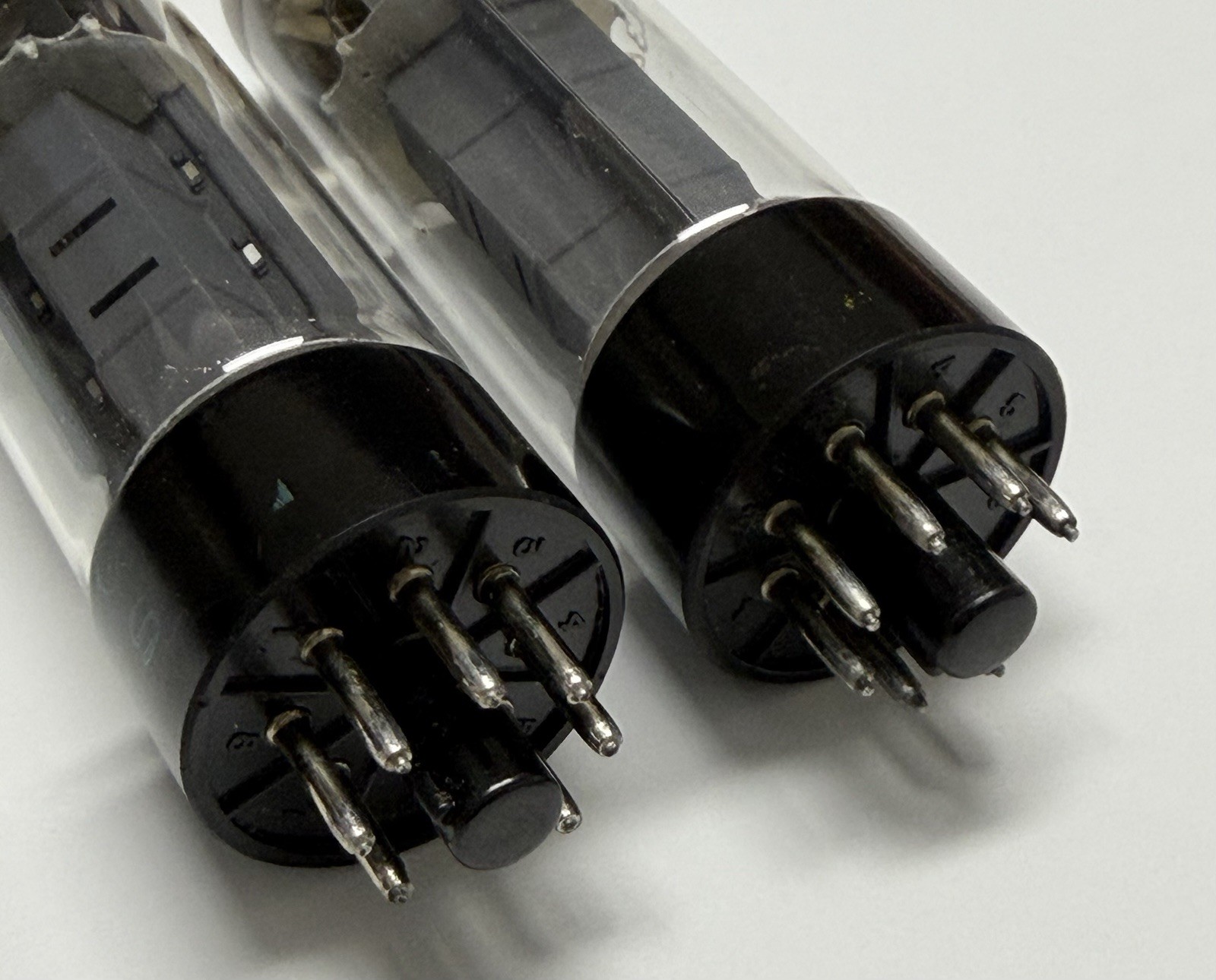 Matched Current Pair Matsushita EL34/6CA7 Tubes One Labeled Sylvania Test Strong