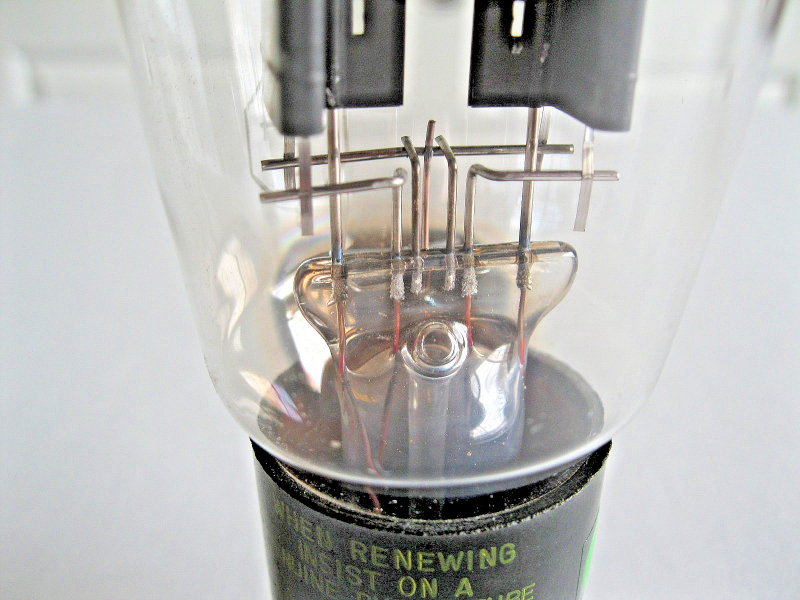 PHILCO 5U4G/5U4 AUDIO VACUUM TUBE BLACK PLATE D GETTER TV-7 TESTED.