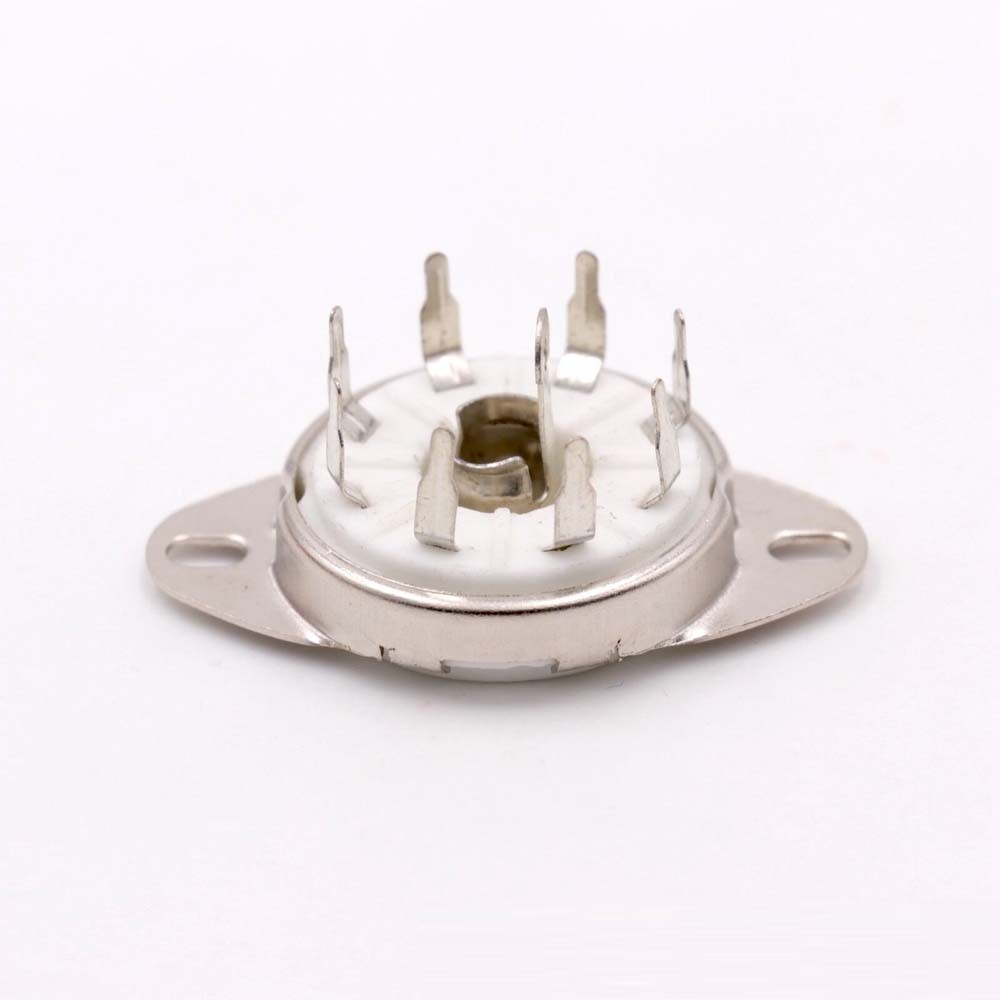 Generic 8pin B8G Loctal PCB Mount Tube Socket For 5B254 C3G 5B255M 2PCS