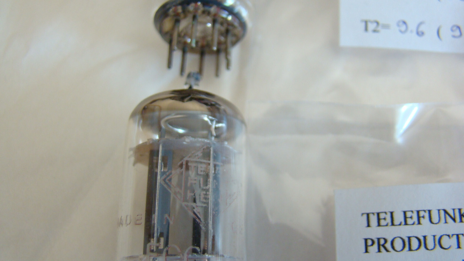 TELEFUNKEN ECC82 12AU7 PAIR TESTED ON AMPLITREX AT1000 TUBETESTER