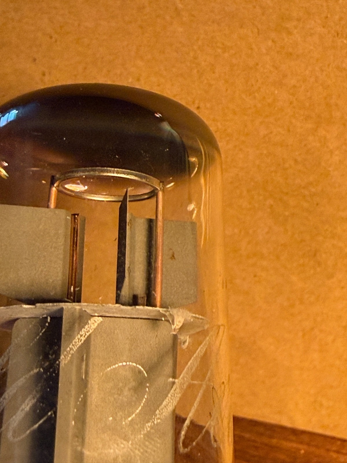 EL34/6CA7 Matched Pair Mullard made for Valvo and Sylvania, XF2, XF4 single halo