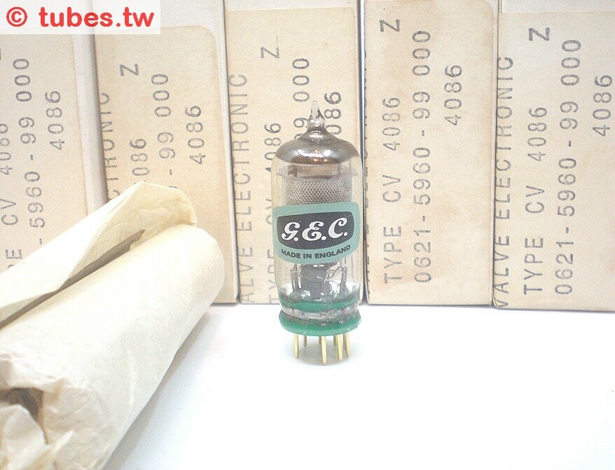 GEC EF86 ( CV4086 + GOLD PINS ) = CV4085 = EF806S = 6267, UK made ! BEST ! TUBE